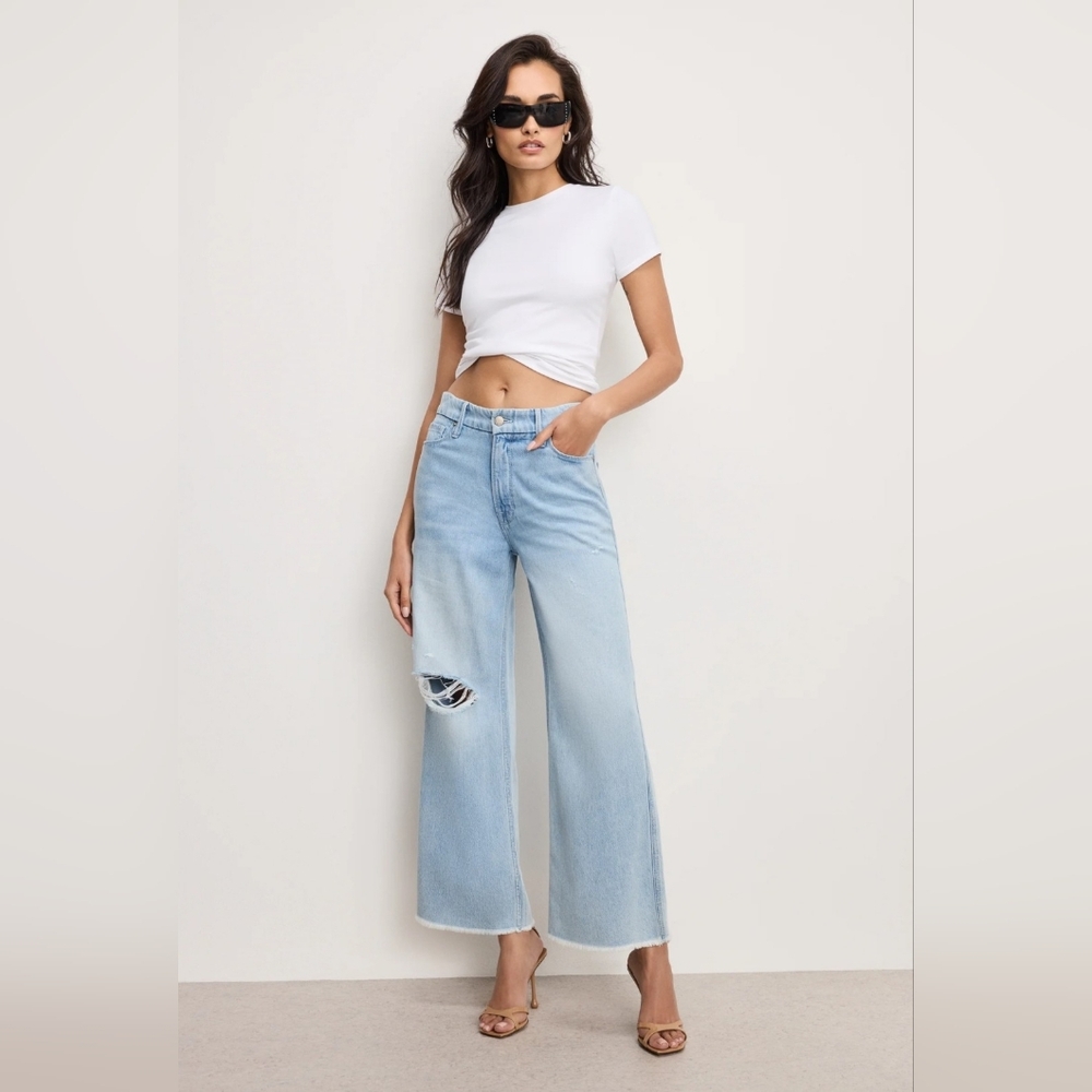 Good American Good Skate Crop Jean